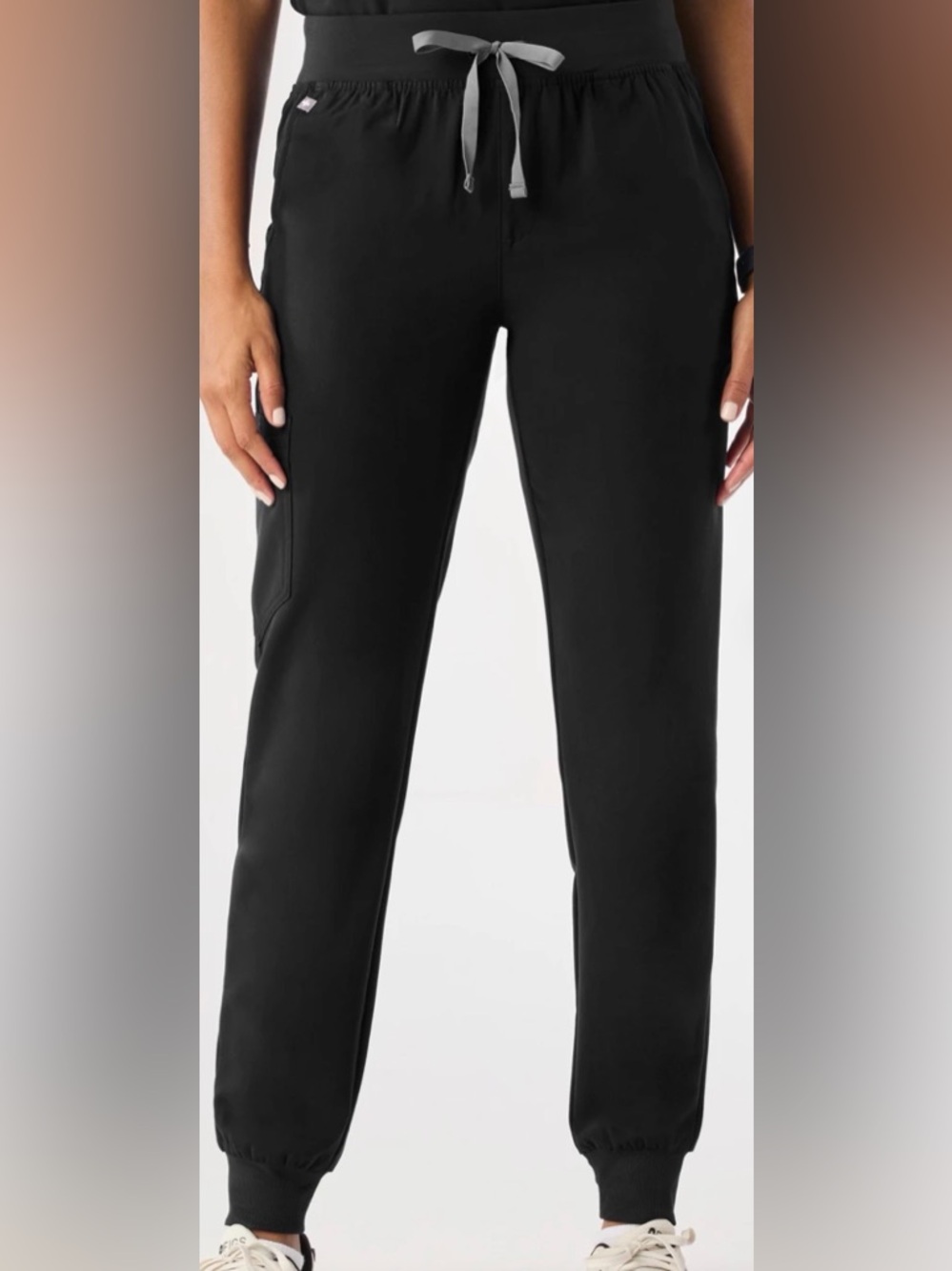 FIGS Zamora Black Scrub Pants Jogger size Large